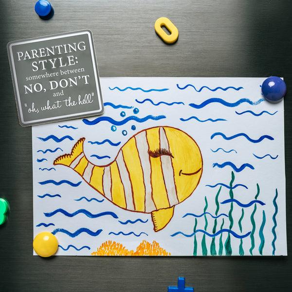 Pavilion Gift Company Parenting Style 3.5" Tin Magnet