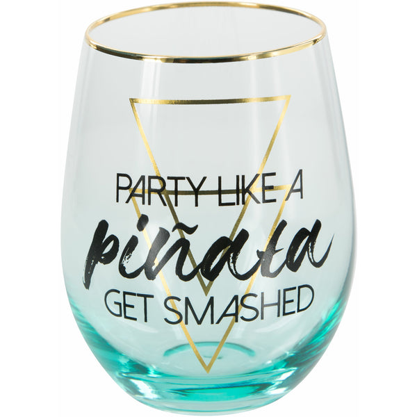Pavilion Gift Company Party 18 Oz Stemless Wine Glass