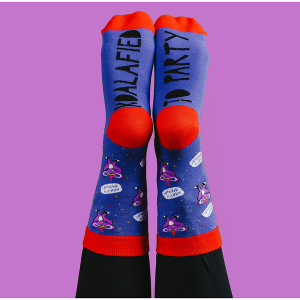 Pavilion Gift Company Party S/M Unisex Cotton Blend Sock