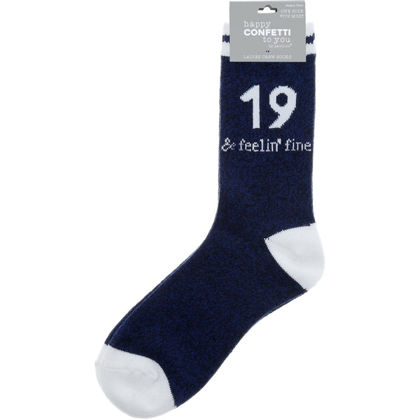 Pavilion Gift Company 19 Ladies Crew Sock