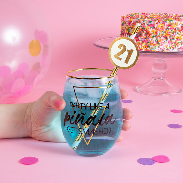 Pavilion Gift Company 21 24 Pack Party Straws