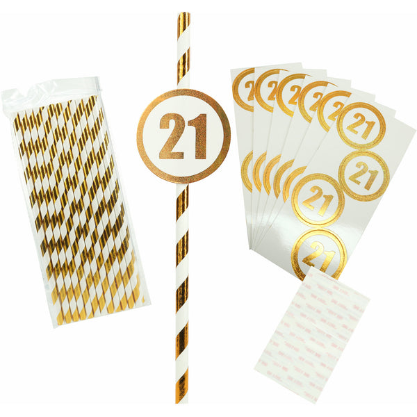 pavilion gift company 21 24 Pack Party Straws