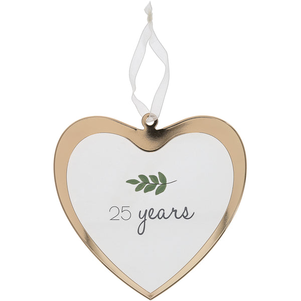 pavilion gift company 25 Years 4.75" Glass Ornament