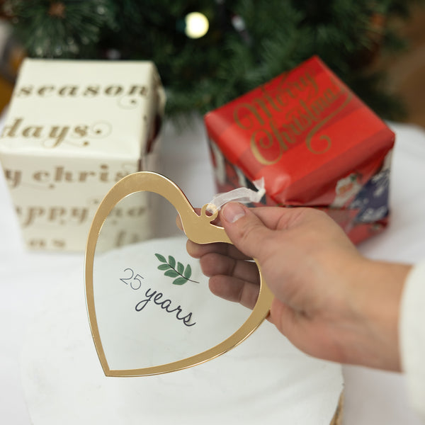 Pavilion Gift Company 25 Years 4.75" Glass Ornament