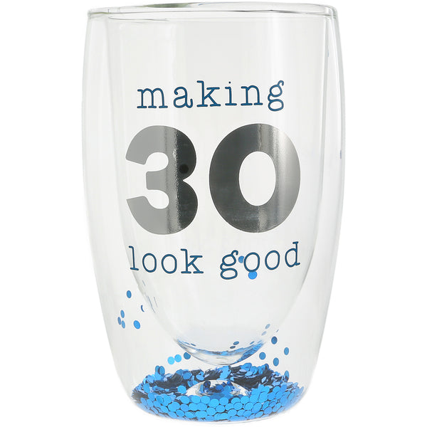 pavilion gift company 30 14 oz Double-Walled Glass
