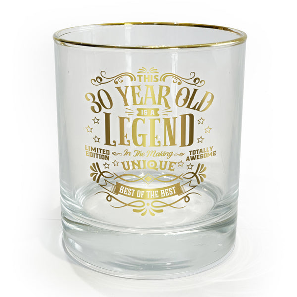Pavilion Gift Company 30 Years 8 Oz Rocks Glass
