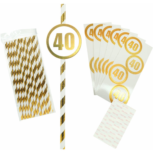 pavilion gift company 40 24 Pack Party Straws