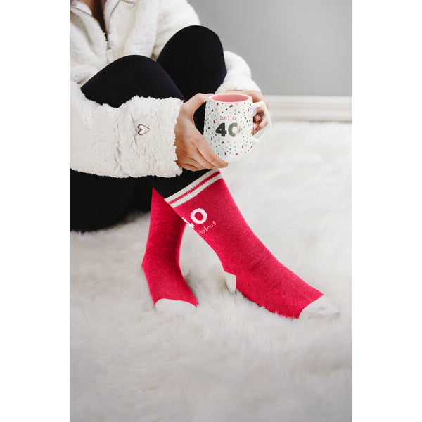 Pavilion Gift Company 40 & Fabulous Ladies Crew Sock