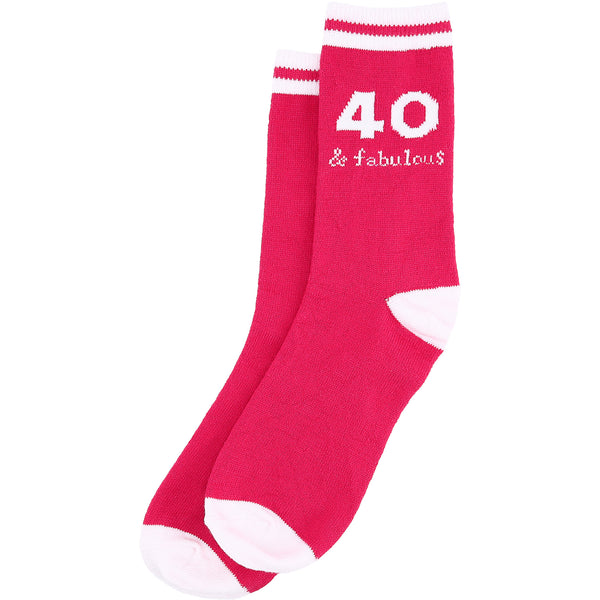pavilion gift company 40 & Fabulous Ladies Crew Sock