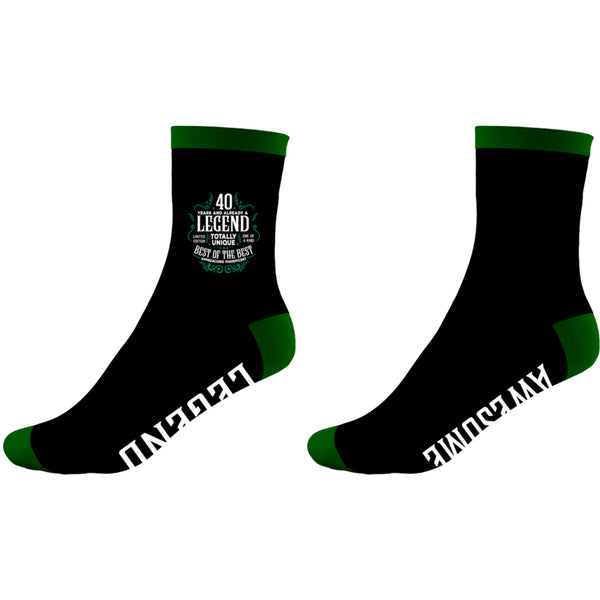 pavilion gift company 40 Years Bamboo Crew Socks