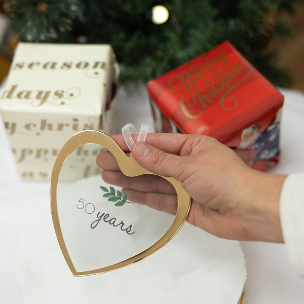 Pavilion Gift Company 50 Years 4.75" Glass Ornament