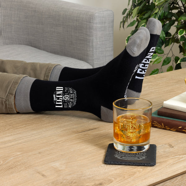 Pavilion Gift Company 50 Years Bamboo Crew Socks