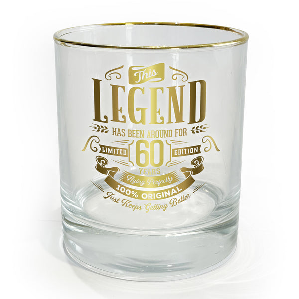 Pavilion Gift Company 60 Years 8 Oz Rocks Glass