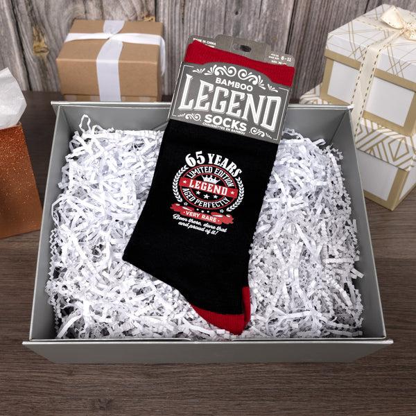 Pavilion Gift Company 65 Years Bamboo Crew Socks