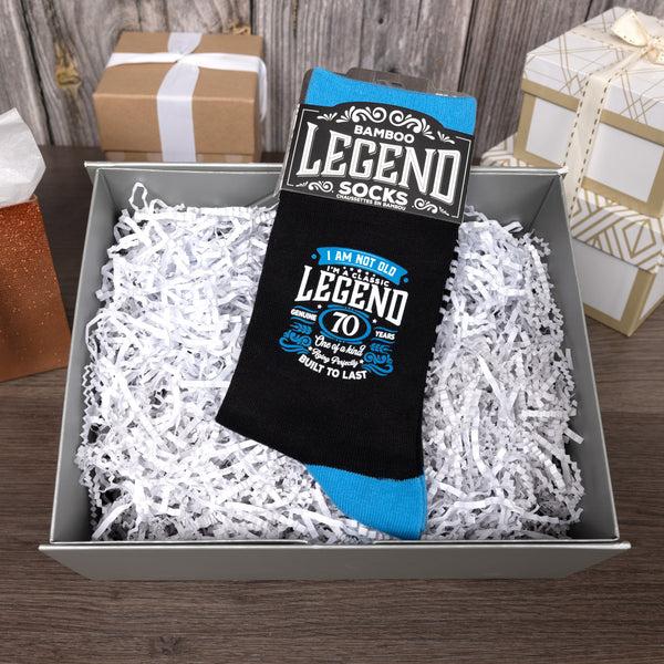 Pavilion Gift Company 70 Years Bamboo Crew Socks