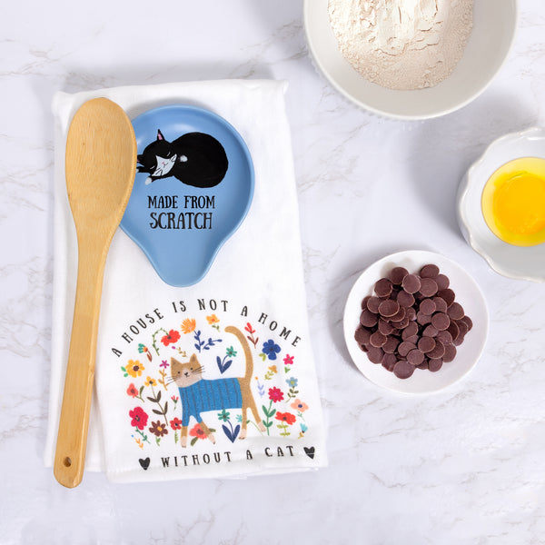 Pavilion Gift Company A Cat 100% Cotton Tea Towel