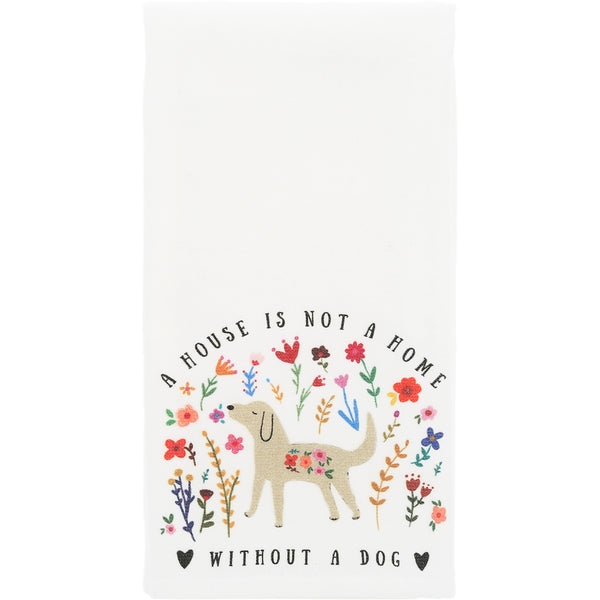 pavilion gift company A Dog 100% Cotton Tea Towel