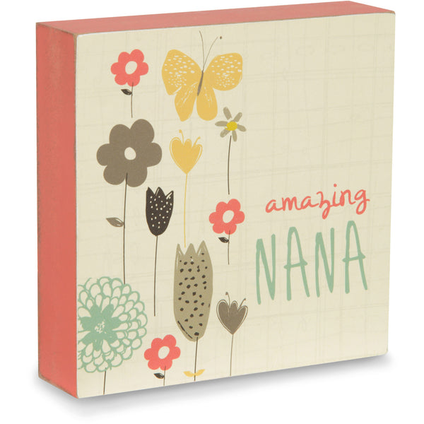 pavilion gift company Amazing Nana 4" x 4" Plaque