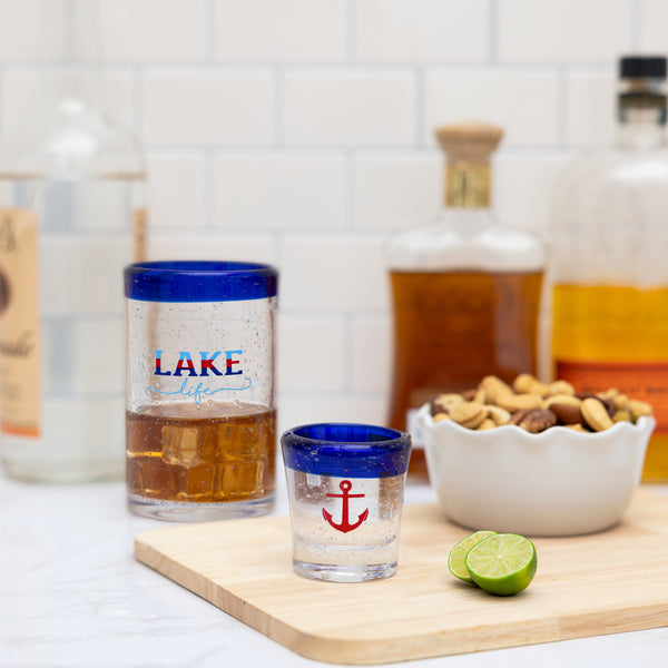 Pavilion Gift Company Anchor Bubble Shot Glass