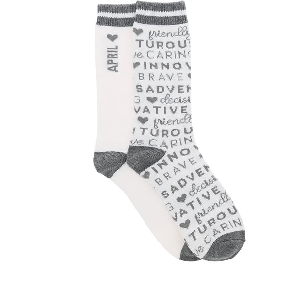 pavilion gift company April M/L Unisex Crew Sock