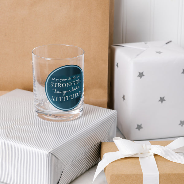Pavilion Gift Company Attitude 13 Oz Rocks Glass