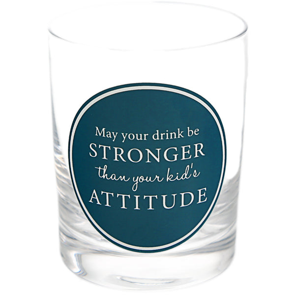 pavilion gift company Attitude 13 oz Rocks Glass