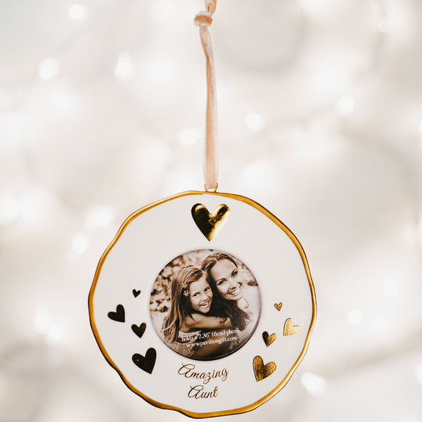 Pavilion Gift Company Aunt 4" Photo Frame Ornament