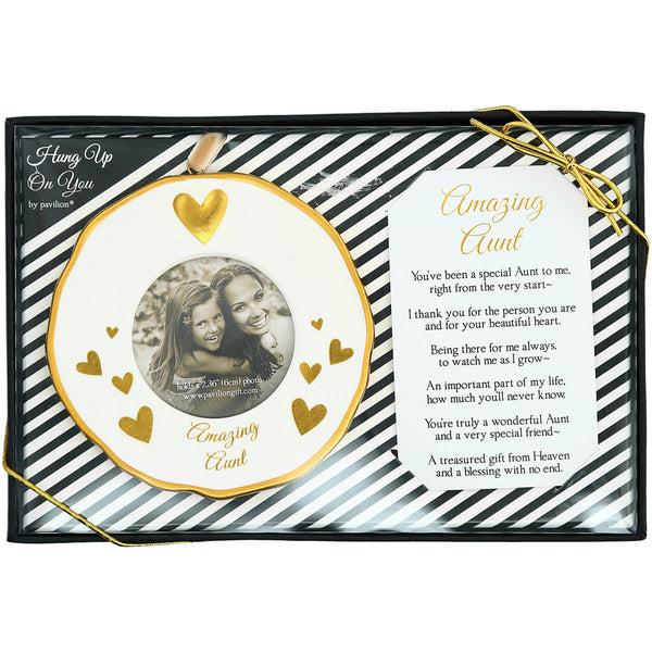 pavilion gift company Aunt 4" Photo Frame Ornament