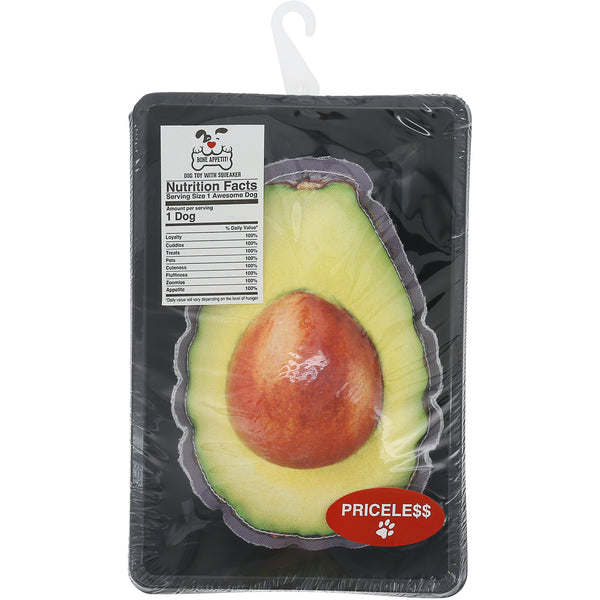 pavilion gift company Avocado 6.5" Canvas Dog Toy