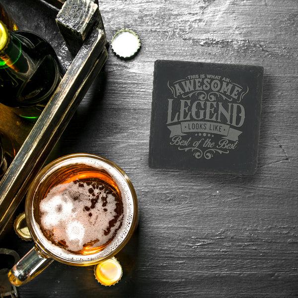 Pavilion Gift Company Awesome 4" Slate Coaster