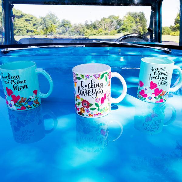 Pavilion Gift Company Awesome Mom 18 Oz Glass Mug