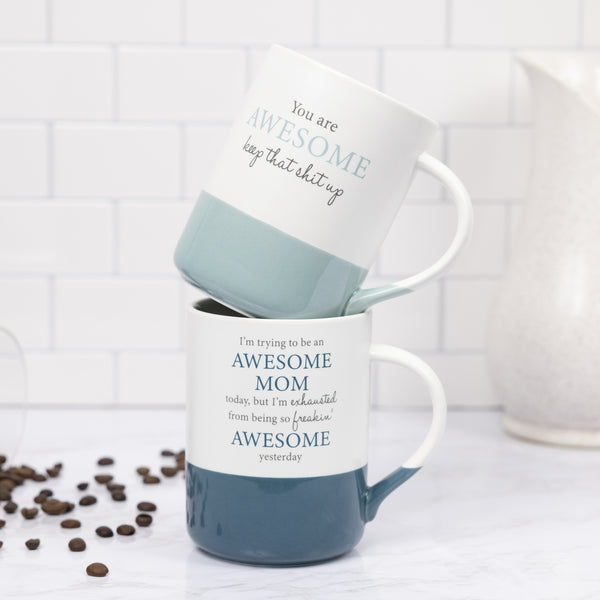 Pavilion Gift Company Awesome Mom 18 Oz Mug