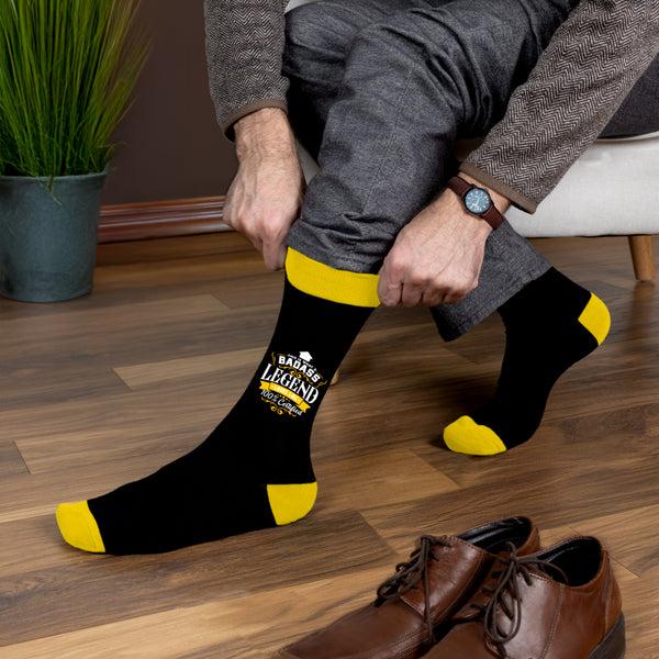 Pavilion Gift Company Badass Bamboo Crew Socks