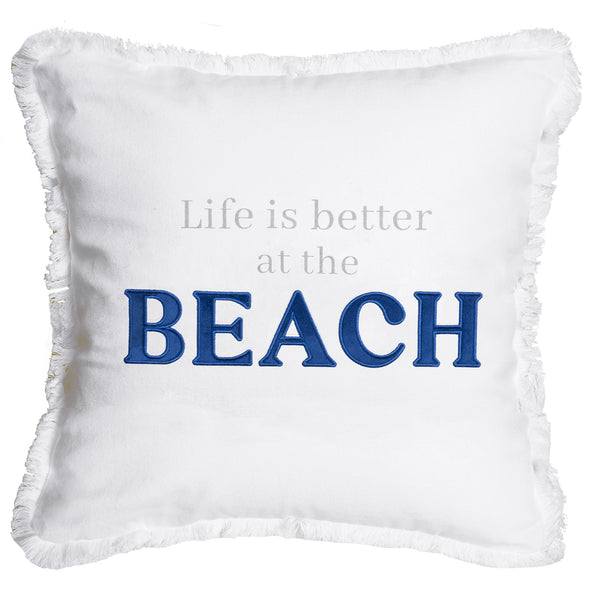 pavilion gift company Beach 18" Throw Pillow Cover