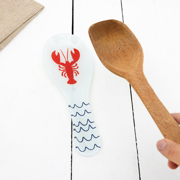 Pavilion Gift Company Beach 9.25" Glass Spoon Rest