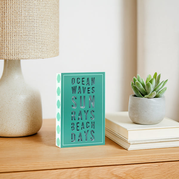 Pavilion Gift Company Beach Days 4" X 6" MDF Plaque