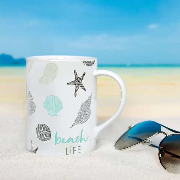 Pavilion Gift Company Beach Life 18 Oz Mug