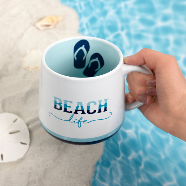 Pavilion Gift Company Beach Life 18 Oz Mug