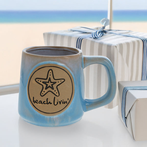 Pavilion Gift Company Beach Livin' 15 Oz Mug