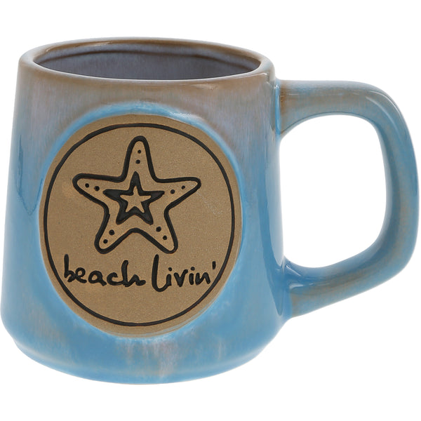 pavilion gift company Beach Livin' 15 oz Mug