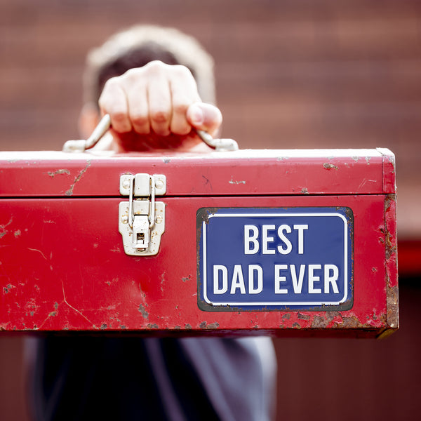 Pavilion Gift Company Best Dad 6" X 4" Tin Plaque