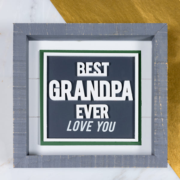Pavilion Gift Company Best Grandpa 8" Plaque