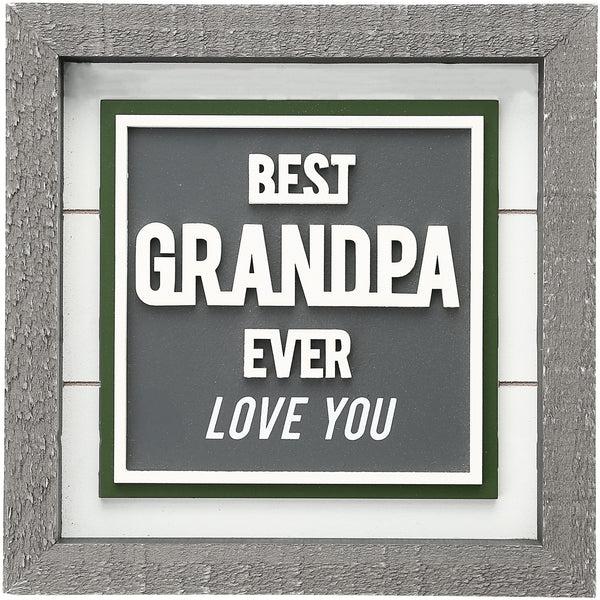 pavilion gift company Best Grandpa 8" Plaque
