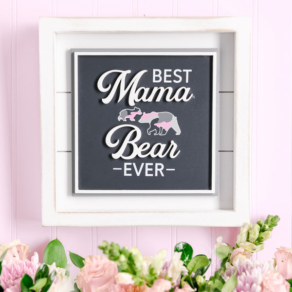 Pavilion Gift Company Best Mama Bear 10" MDF Plaque