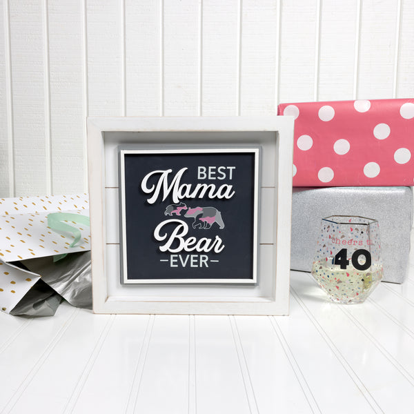 Pavilion Gift Company Best Mama Bear 10" MDF Plaque