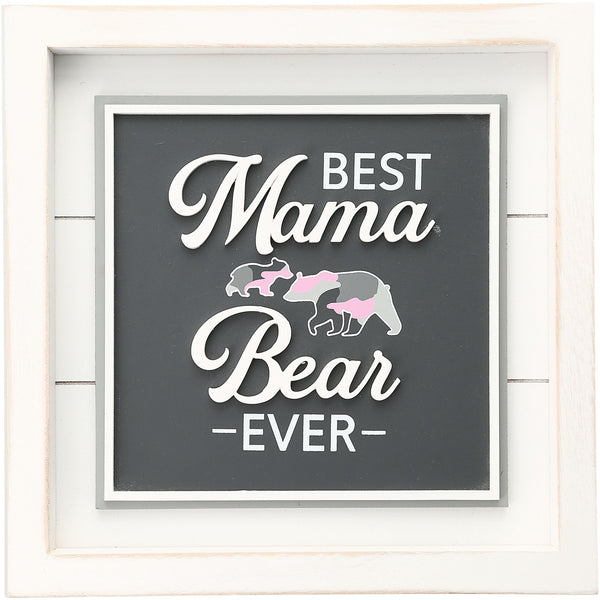 pavilion gift company Best Mama Bear 10" MDF Plaque
