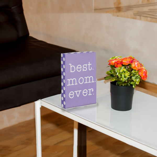 Pavilion Gift Company Best Mom 6" X 4" Plaque
