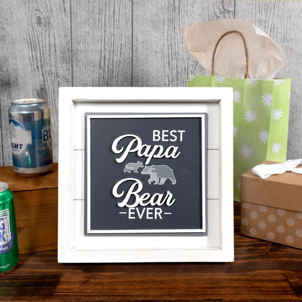 Pavilion Gift Company Best Papa Bear 10" MDF Plaque