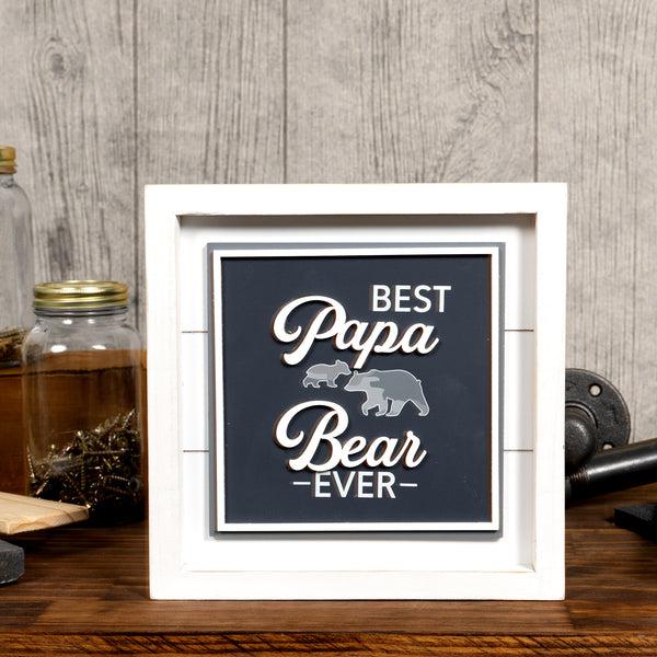 Pavilion Gift Company Best Papa Bear 10" MDF Plaque