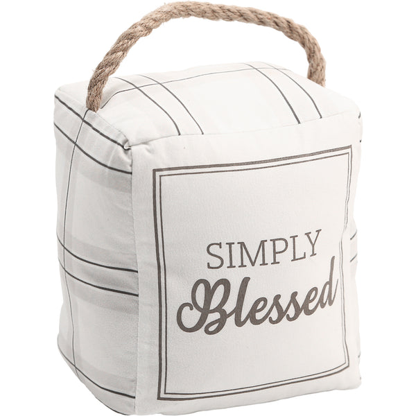 pavilion gift company Blessed 5" x 6" Door Stopper